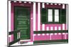 Welcome to Portugal Collection - Pink Striped Beach House-Philippe Hugonnard-Mounted Photographic Print