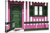 Welcome to Portugal Collection - Pink Striped Beach House-Philippe Hugonnard-Stretched Canvas