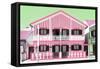 Welcome to Portugal Collection - Pink Striped House-Philippe Hugonnard-Framed Stretched Canvas