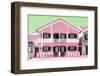 Welcome to Portugal Collection - Pink Striped House-Philippe Hugonnard-Framed Photographic Print