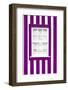 Welcome to Portugal Collection - Plum Striped Window-Philippe Hugonnard-Framed Photographic Print