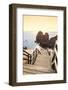 Welcome to Portugal Collection - Praia do Camilo Stairs at Sunset II-Philippe Hugonnard-Framed Photographic Print