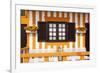 Welcome to Portugal Collection - Pretty Orange Striped House Facade-Philippe Hugonnard-Framed Photographic Print