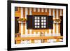 Welcome to Portugal Collection - Pretty Orange Striped House Facade-Philippe Hugonnard-Framed Photographic Print