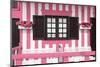 Welcome to Portugal Collection - Pretty Pink Striped House Facade-Philippe Hugonnard-Mounted Photographic Print