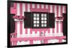 Welcome to Portugal Collection - Pretty Pink Striped House Facade-Philippe Hugonnard-Framed Photographic Print