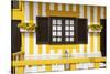 Welcome to Portugal Collection - Pretty Yellow Striped House Facade-Philippe Hugonnard-Stretched Canvas