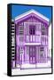 Welcome to Portugal Collection - Purple Striped House-Philippe Hugonnard-Framed Stretched Canvas