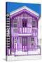 Welcome to Portugal Collection - Purple Striped House-Philippe Hugonnard-Stretched Canvas