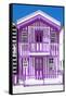 Welcome to Portugal Collection - Purple Striped House-Philippe Hugonnard-Framed Stretched Canvas