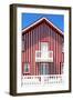 Welcome to Portugal Collection - Red and White Striped Facade-Philippe Hugonnard-Framed Photographic Print