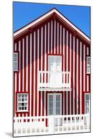 Welcome to Portugal Collection - Red and White Striped Facade-Philippe Hugonnard-Mounted Photographic Print