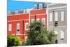 Welcome to Portugal Collection - Red Facade Lisbon-Philippe Hugonnard-Mounted Photographic Print