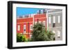 Welcome to Portugal Collection - Red Facade Lisbon-Philippe Hugonnard-Framed Photographic Print