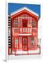 Welcome to Portugal Collection - Red Striped House-Philippe Hugonnard-Framed Photographic Print