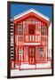 Welcome to Portugal Collection - Red Striped House-Philippe Hugonnard-Framed Photographic Print