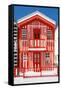 Welcome to Portugal Collection - Red Striped House-Philippe Hugonnard-Framed Stretched Canvas