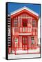 Welcome to Portugal Collection - Red Striped House-Philippe Hugonnard-Framed Stretched Canvas