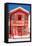 Welcome to Portugal Collection - Red Striped House-Philippe Hugonnard-Framed Stretched Canvas
