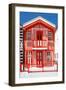 Welcome to Portugal Collection - Red Striped House-Philippe Hugonnard-Framed Photographic Print