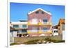 Welcome to Portugal Collection - Red Striped House-Philippe Hugonnard-Framed Photographic Print