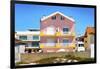 Welcome to Portugal Collection - Red Striped House-Philippe Hugonnard-Framed Photographic Print