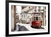 Welcome to Portugal Collection - Red Tram Old Town Lisbon II-Philippe Hugonnard-Framed Photographic Print