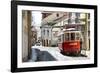 Welcome to Portugal Collection - Red Tram Old Town Lisbon-Philippe Hugonnard-Framed Photographic Print