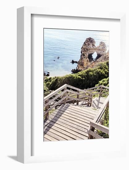 Welcome to Portugal Collection - Stairs to access the paradise Beach II-Philippe Hugonnard-Framed Photographic Print