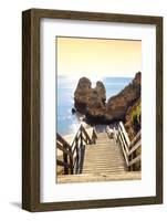 Welcome to Portugal Collection - Stairs to the Beach at Sunset-Philippe Hugonnard-Framed Photographic Print