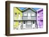 Welcome to Portugal Collection - Three Houses with Colorful Stripes I-Philippe Hugonnard-Framed Photographic Print