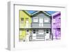 Welcome to Portugal Collection - Three Houses with Colorful Stripes I-Philippe Hugonnard-Framed Photographic Print