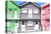 Welcome to Portugal Collection - Three Houses with Colorful Stripes III-Philippe Hugonnard-Stretched Canvas