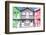 Welcome to Portugal Collection - Three Houses with Colorful Stripes III-Philippe Hugonnard-Framed Photographic Print