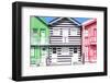 Welcome to Portugal Collection - Three Houses with Colorful Stripes III-Philippe Hugonnard-Framed Photographic Print