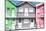 Welcome to Portugal Collection - Three Houses with Colorful Stripes III-Philippe Hugonnard-Mounted Photographic Print