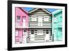 Welcome to Portugal Collection - Three Houses with Colorful Stripes IV-Philippe Hugonnard-Framed Photographic Print