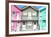 Welcome to Portugal Collection - Three Houses with Colorful Stripes IV-Philippe Hugonnard-Framed Photographic Print