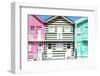 Welcome to Portugal Collection - Three Houses with Colorful Stripes IV-Philippe Hugonnard-Framed Photographic Print