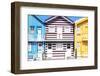 Welcome to Portugal Collection - Three Houses with Colorful Stripes V-Philippe Hugonnard-Framed Photographic Print