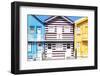 Welcome to Portugal Collection - Three Houses with Colorful Stripes V-Philippe Hugonnard-Framed Photographic Print
