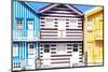 Welcome to Portugal Collection - Three Houses with Colorful Stripes V-Philippe Hugonnard-Mounted Photographic Print