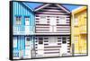 Welcome to Portugal Collection - Three Houses with Colorful Stripes V-Philippe Hugonnard-Framed Stretched Canvas