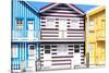 Welcome to Portugal Collection - Three Houses with Colorful Stripes V-Philippe Hugonnard-Stretched Canvas