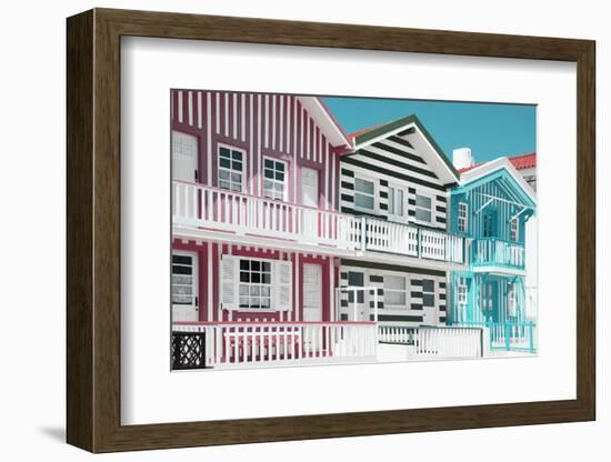 Welcome to Portugal Collection - Traditional Houses of Costa Nova II-Philippe Hugonnard-Framed Photographic Print