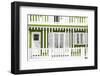 Welcome to Portugal Collection - Traditional Lime Striped Facade-Philippe Hugonnard-Framed Photographic Print