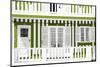 Welcome to Portugal Collection - Traditional Lime Striped Facade-Philippe Hugonnard-Mounted Photographic Print