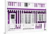 Welcome to Portugal Collection - Traditional Purple Striped Facade-Philippe Hugonnard-Framed Photographic Print