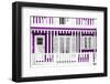 Welcome to Portugal Collection - Traditional Purple Striped Facade-Philippe Hugonnard-Framed Photographic Print