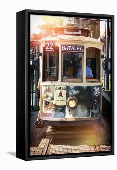 Welcome to Portugal Collection - Tram in Porto-Philippe Hugonnard-Framed Stretched Canvas